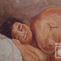 Pacita desnuda  (detalle rostro) por Romero, Sonia