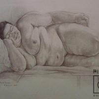 Pacita desnuda durmiendo por Romero, Sonia