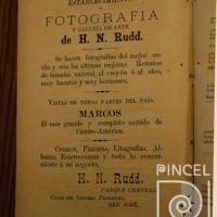 Anuncio del Establecimiento de Fotografía de H.N.Rudd por Rudd, Harrison Nathaniel
