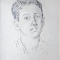 Retrato de Javier Sáenz por Sáenz de Langlois, Flora