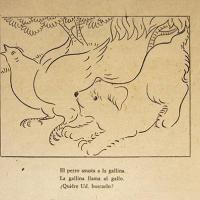 El perro y la gallina por Sánchez, Juan Manuel