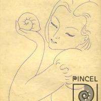 Niña con caracol por Sánchez, Juan Manuel