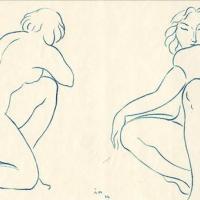 Dos figuras femeninas por Sánchez, Juan Manuel