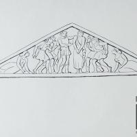 Ilustración de tímpano templo griego por Sánchez, Juan Manuel