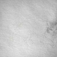 Un gato (Bekunis). Dibujo #13 por Sánchez, Juan Manuel