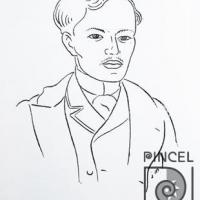 Ilustración del libro Costa Rica en Ita. José Rizal por Sánchez, Juan Manuel