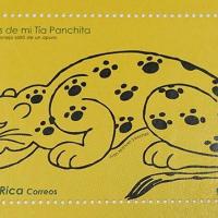 Sello postal de las ilustraciones para Cuentos de mi Tía Panchita. De como Tío Conejo salió de un apuro por Sánchez, Juan Manuel.  Museo Filatélico