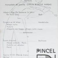 Boceto sobre o para concierto de violín y piano por Sánchez, Juan Manuel. Teatro Nacional