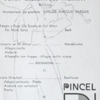 Boceto para concierto violín y piano por Sánchez, Juan Manuel. Teatro Nacional