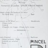 Boceto para concierto violín y piano por Sánchez, Juan Manuel. Teatro Nacional