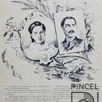 Retrato de José Rojas Sequeira y Eustolia Retana por Simiani, Francisco. Rojas Sequeira, José