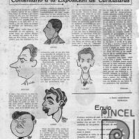 Comentario a la Exposición de Caricaturas por Solano, Noé. Méndez, Alcides. Carazo, Claudio