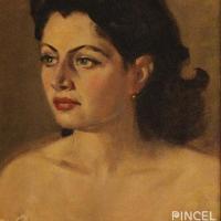 Retrato modelo mexicana por Soto Harrison, Fernando