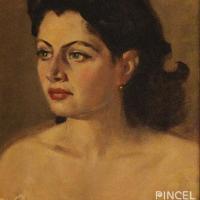 Retrato modelo mexicana por Soto Harrison, Fernando