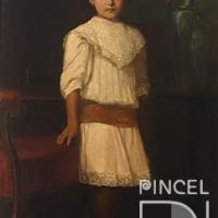 Retrato de niña Jiménez por Span, Emil