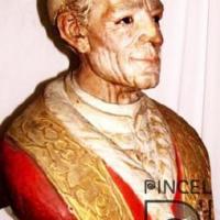 Busto del papa León XIII por Taller de los Zamora