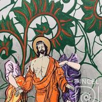 Estación 10. Jesús es despojado de sus vestiduras por Urbina, Florencia. Grupo Bocaracá
