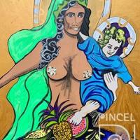 Virgen con piñas TCC Maternidad por Urbina, Florencia. Grupo Bocaracá