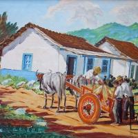 Vendiendo chiverres en San Antonio de Escazú por Ureña, José (Chepito)