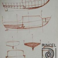 Plano del velero Adelfa por Zeledón Guzmán, Néstor