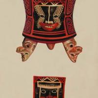 Lámina N° 39. Vasija trípode con decoración modelada y pintada por Zúñiga, Francisco