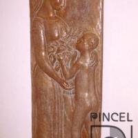 Mujer con niño y alcatraces por Zúñiga, Francisco