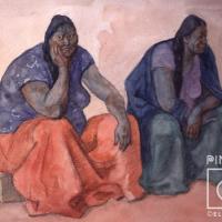 Dos mujeres sentadas por Zúñiga, Francisco